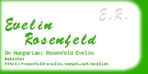 evelin rosenfeld business card